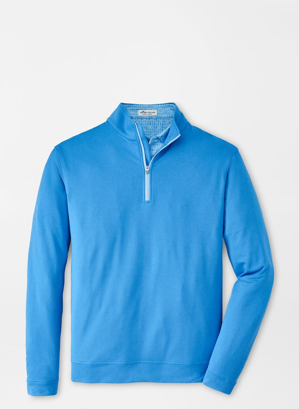 Como Quarter Zip Pullover Standard Fit - Blue Melange